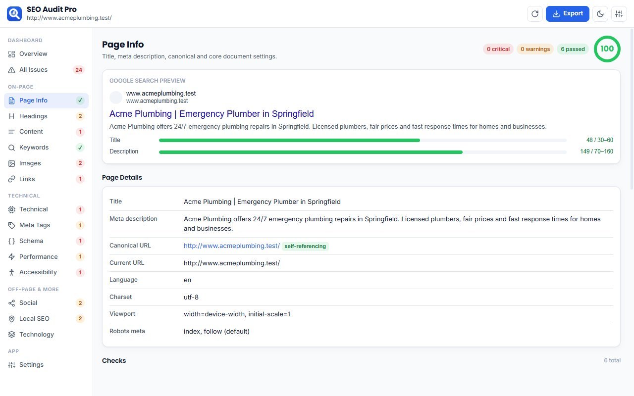 SEO Audit Pro screenshot 3